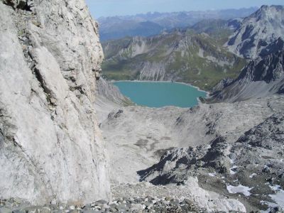 011-Blick auf den Luener See beim Aufstieg zur Schesaplana